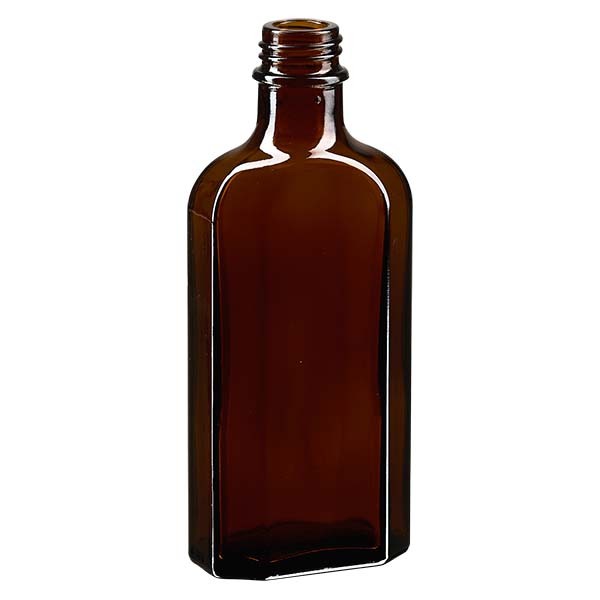 Bottiglia Meplat 125 ml colore marrone con imboccatura DIN 22