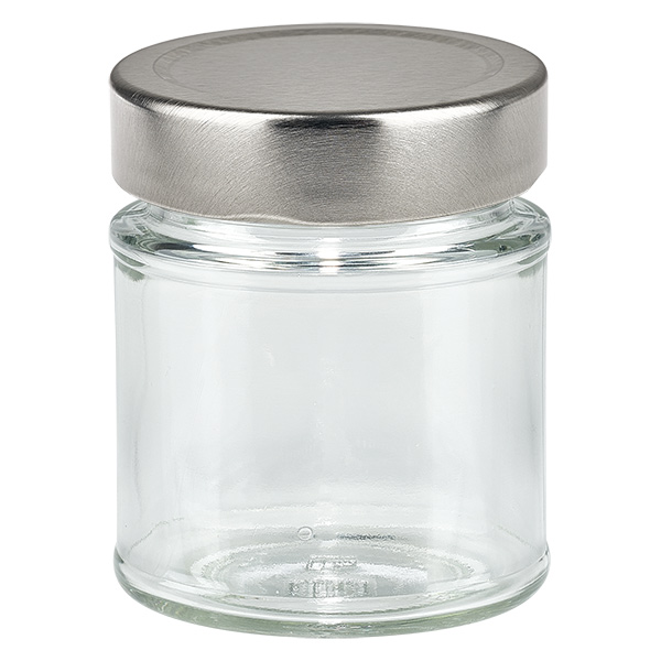288ml Hexaglass con coperchio BasicSeal argento UNiTWiST | da 200ml a