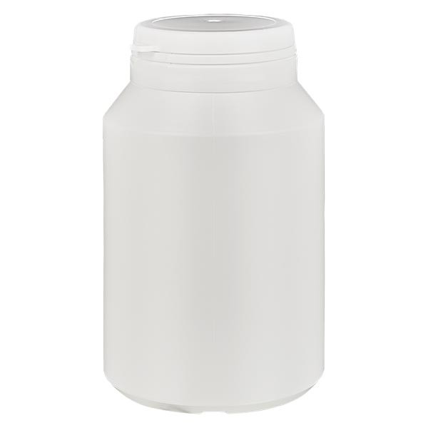 Barattolo per capsule 200 ml colore bianco con tappo Jaycap antimanomissione colore bianco