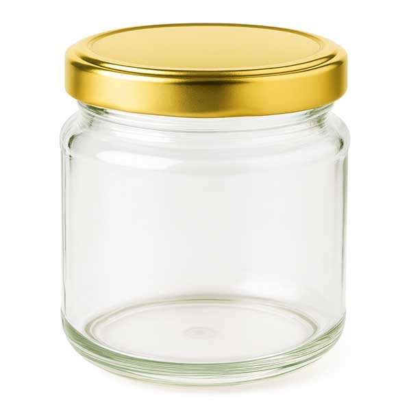 Bicchiere rotondo da 212 ml con coperchio BasicSeal oro UNiTWIST