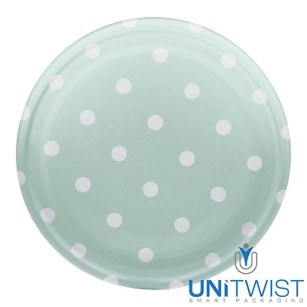 Coperchio BasicSeal da 63 mm, punti color menta opaco (TO63) UNiTWIST®