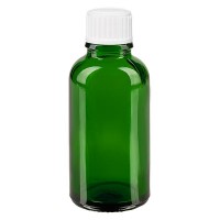 Flacone da farmacia 30 ml colore verde con tappo a vite standard per granuli colore bianco Flacone da farmacia 30 ml colore verde con tappo a vite standard per granuli colore bianco