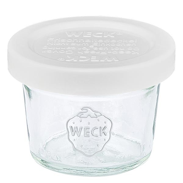 Barattolo a forma conica Weck 35 ml con tappo salvafreschezza