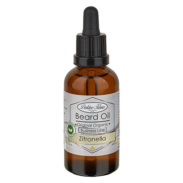 Olio da barba 50 ml citronella Business Line (Original Organic Beard Oil) di Doktor Klaus