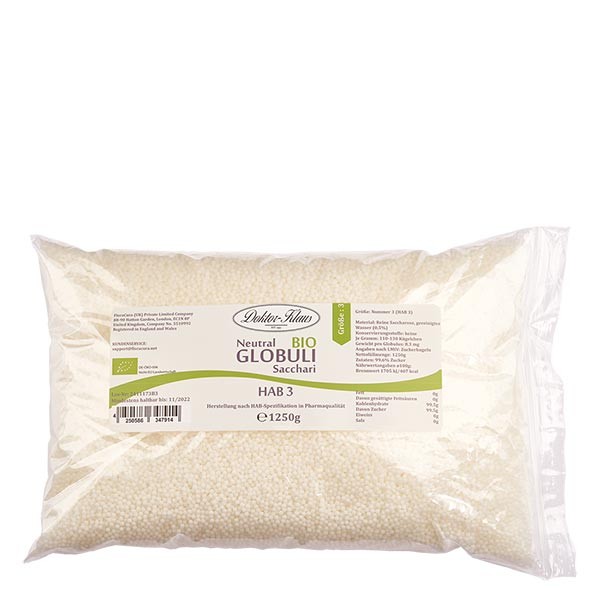 Granuli neutri bio HAB3 1250 g da 100% puro saccarosio