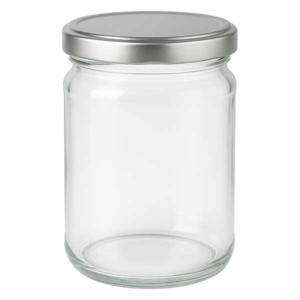 Bicchiere rotondo da 205 ml con coperchio BasicSeal argento UNiTWIST