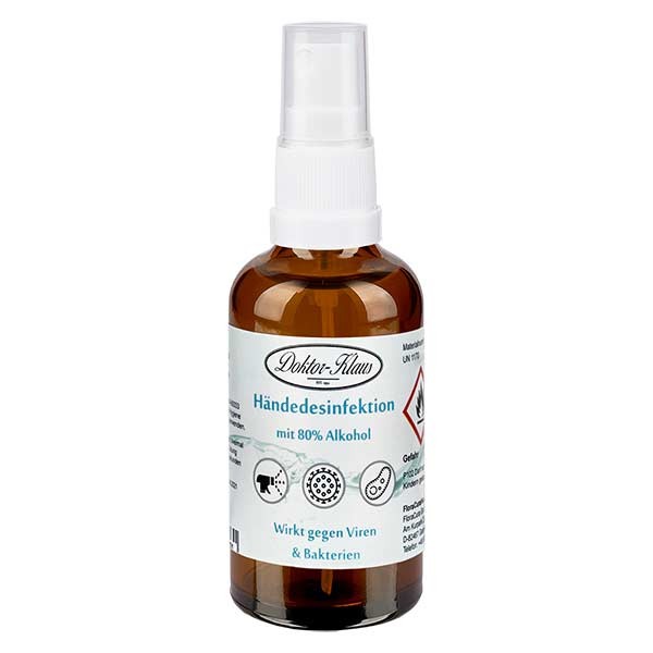 Disinfettante per mani Doktor Klaus spray 50 ml (etanolo 80%)