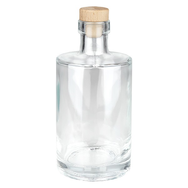 Bottiglia in vetro da 350 ml “Galileo” con tappo in legno UNiTWIST®