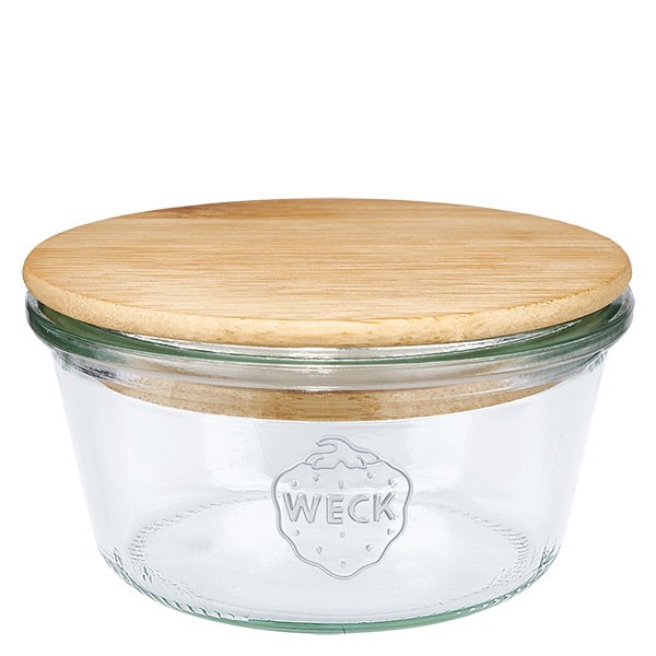 Barattolo a forma conica WECK 290 ml con tappo in legno