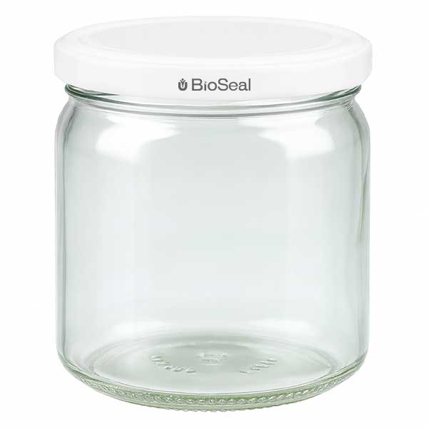 UNiTWIST Runda 408 ml con tappo Twist-Off TO82 bianco