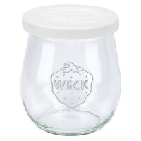 Barattolo a forma di tulipano WECK 220 ml con tappo salvafreschezza Barattolo a forma di tulipano WECK 220 ml con tappo salvafreschezza