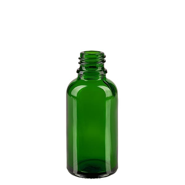 Flacone contagocce 30 ml ND 18 in vetro verde, bottiglia da farmacia