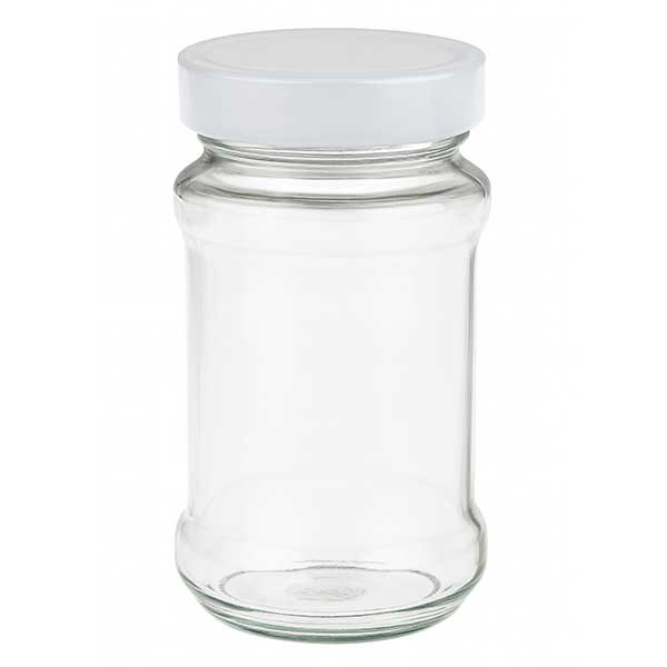 Bicchiere rotondo da 390 ml con coperchio BasicSeal bianco UNiTWIST