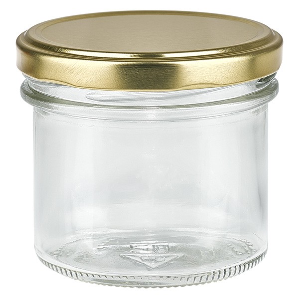 Bicchiere da 125 ml con coperchio BasicSeal oro UNiTWIST