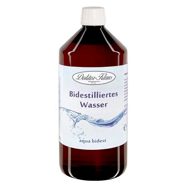 Bidestilliertes Wasser - Aqua bidest 1 Liter