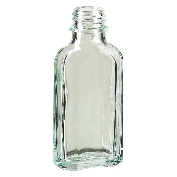 Bottiglia Meplat 50 ml colore bianco con imboccatura DIN 22