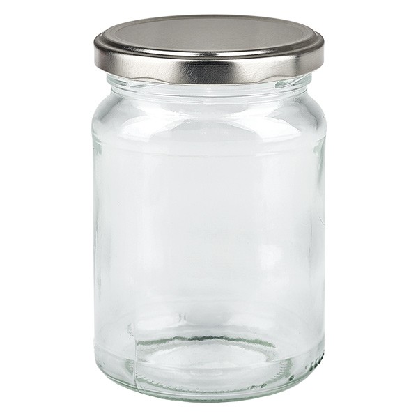 Bicchiere rotondo da 205 ml con coperchio BasicSeal argento UNiTWIST