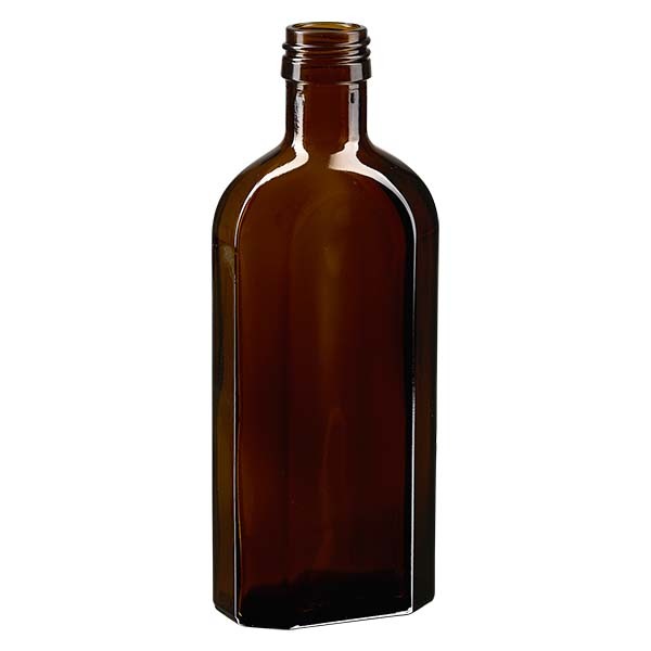 Bottiglia Meplat 250 ml colore marrone con imboccatura PP 28