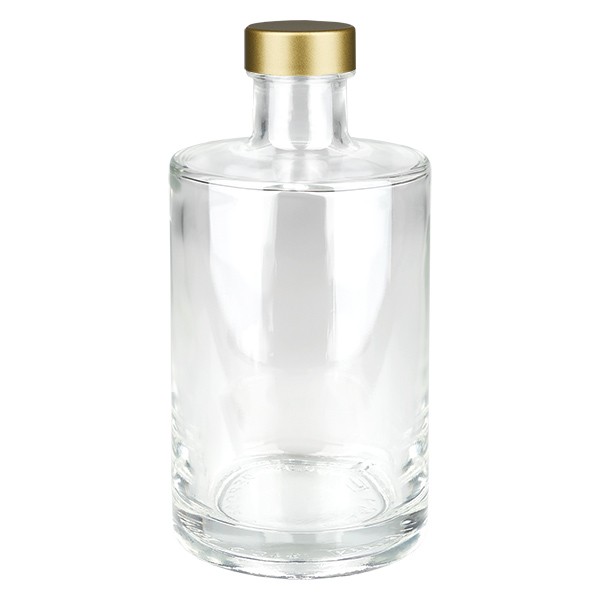 Bottiglia in vetro da 375 ml “Galileo” + tappo a vite dorato UNiTWIST®