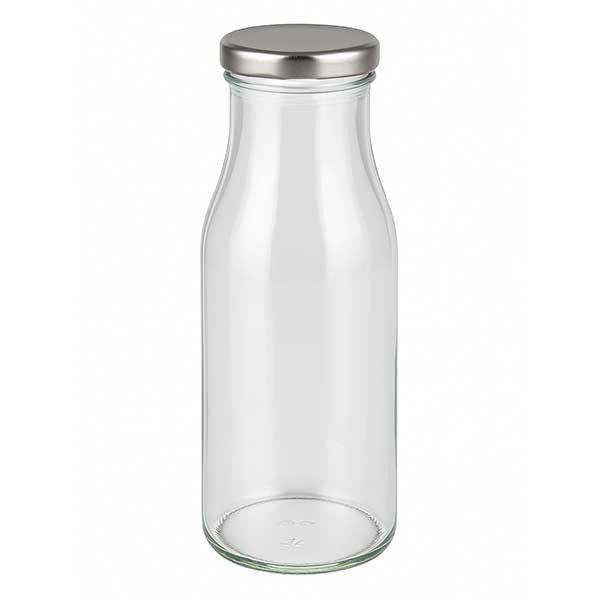 Bottiglia da 150 ml con coperchio BasicSeal argento UNiTWIST