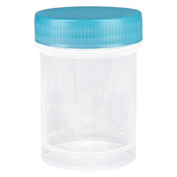 Barattolo in plastica universale (contenitore per uso medico) 35 ml