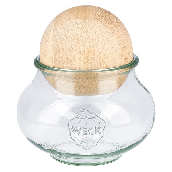 Barattolo decorativo WECK 220 ml con tappo a sfera in legno