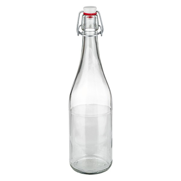 Bottiglia in vetro da 750 ml + tappo a vite in PVC UNiTWIST