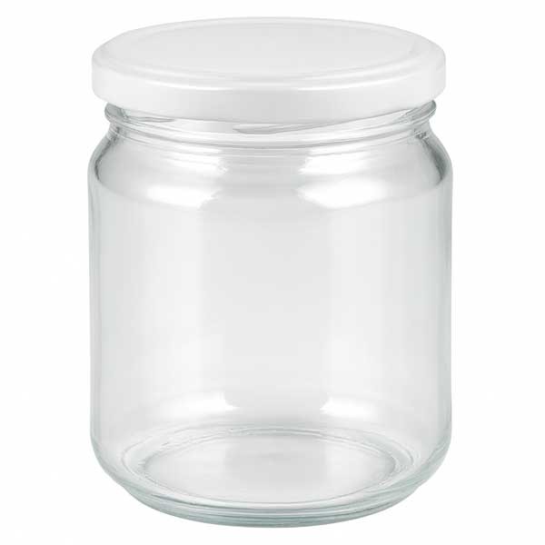 Bicchiere rotondo da 212 ml con coperchio BasicSeal bianco UNiTWIST