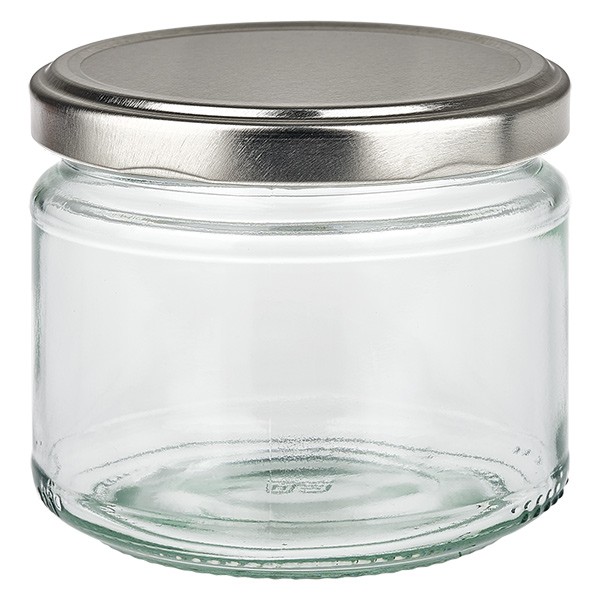 Bicchiere rotondo da 330 ml con coperchio BasicSeal argento UNiTWiST