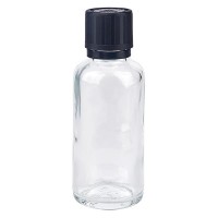 Flacone da farmacia 30 ml trasparente con tappo contagocce premium 1 mm, dispositivo di blocco per i bambini e simbolo di avvertimento per persone cieche,... Flacone da farmacia 30 ml trasparente con tappo contagocce premium 1 mm, dispositivo di blocco per i bambini e simbolo di avvertimento per persone cieche, antimanomissione