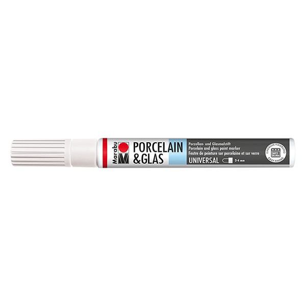 Matita per pittura bianca 2-4 mm per vetro/porcellana