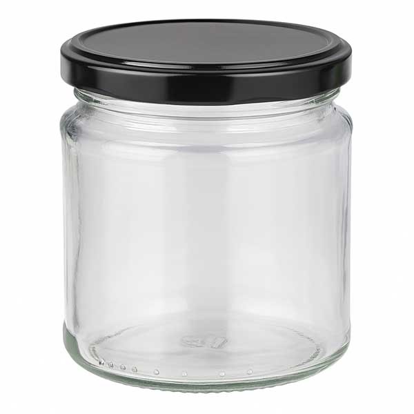 Bicchiere rotondo da 212 ml con coperchio BasicSeal nero UNiTWiST