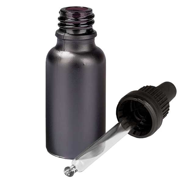 Flacone con pipetta antimanomissione BlackLine UT18/20 UNiTWIST 20 ml