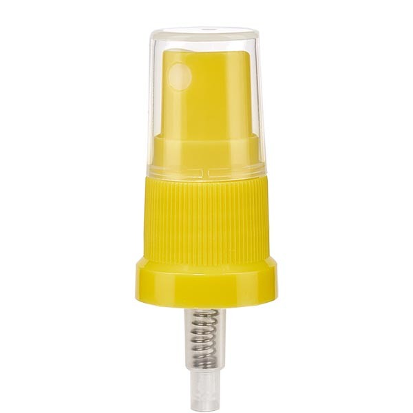 Nebulizzatore a pompa colore giallo con tappo 18 mm