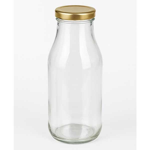Bottiglia da 263 ml con coperchio BasicSeal oro UNiTWIST