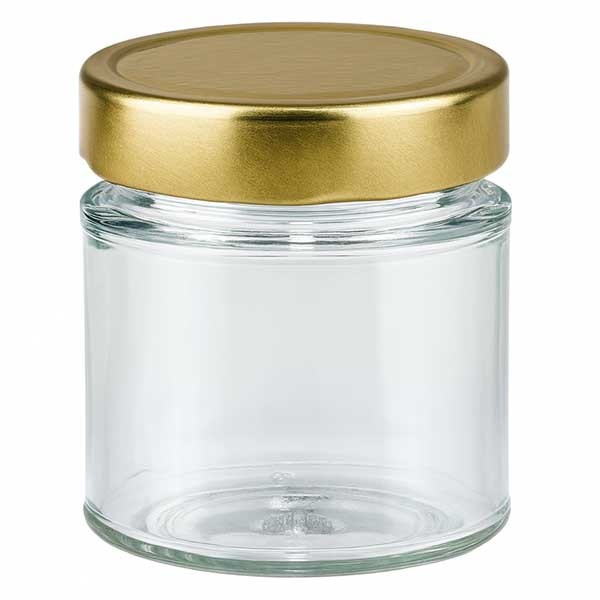 Bicchiere rotondo da 154 ml con coperchio BasicSeal oro profondo UNiTWiST