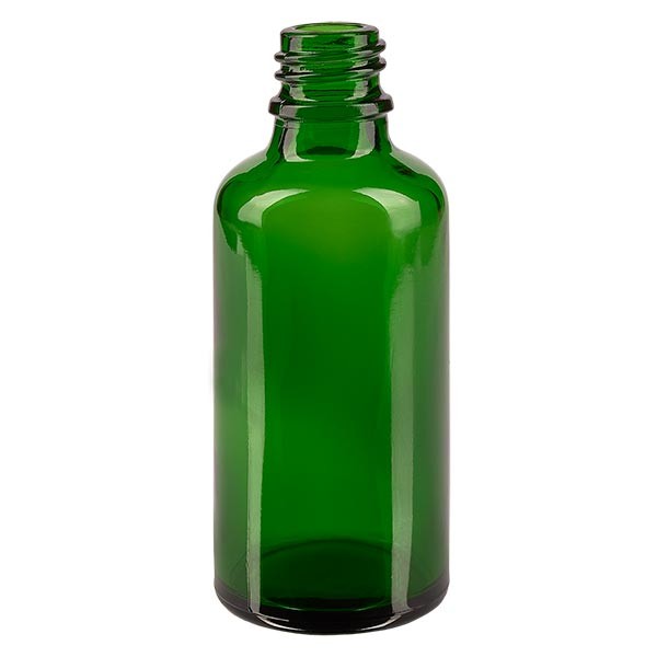 Flacone contagocce 50 ml ND 18 in vetro verde, bottiglia da farmacia