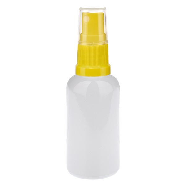 Flacone spray da 50 ml giallo/trasparente STD WhiteLine UT18/50