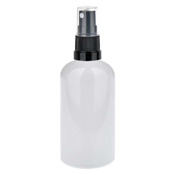 Flacone spray da 100 ml nero/trasparente STD WhiteLine UT18/100
