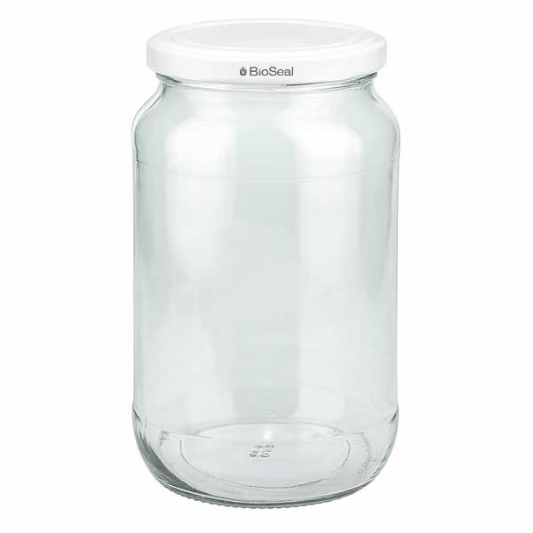 UNiTWIST Runda 1062 ml con tappo Twist-Off TO82 bianco