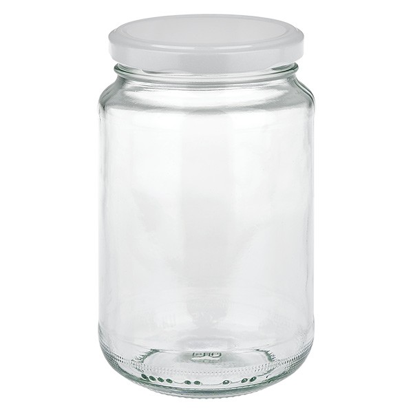 Bicchiere rotondo da 375 ml con coperchio BasicSeal bianco UNiTWIST