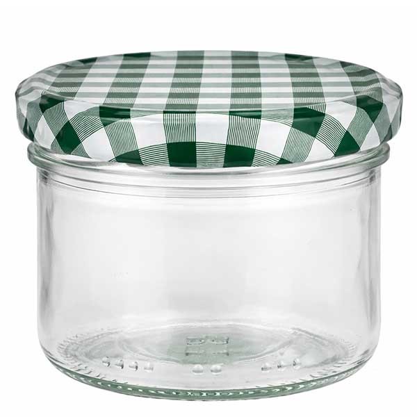 Bicchiere cilindrico da 230 ml + coperchio BasicSeal verde/bianco