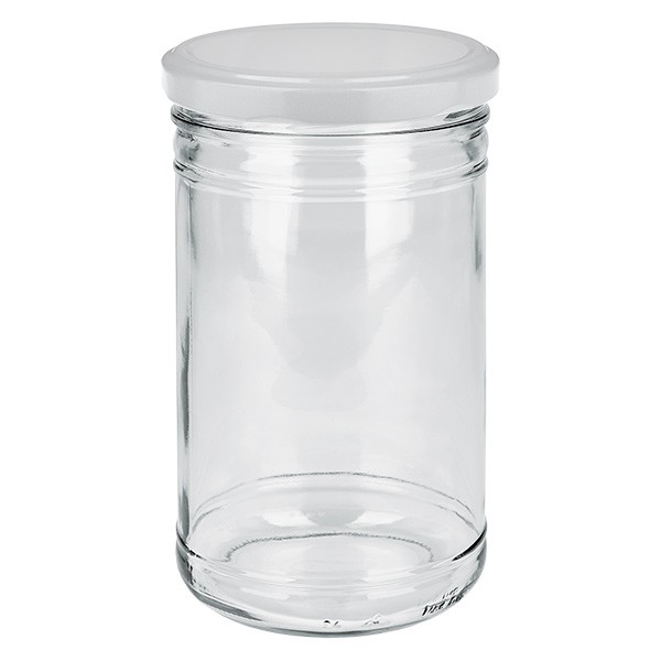 Bicchiere da 1053 ml con coperchio BasicSeal bianco UNiTWIST, da 1000ml, Barattoli per conserve con coperchio, Barattoli per conserve (barattoli  twist-off), Prodotti in vetro