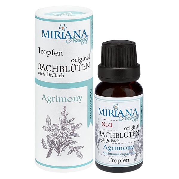 1 Agrimony, 20ml Essenz (Ohne Alkohol), MirianaNature