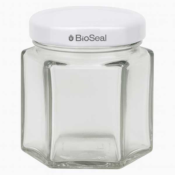 47ml Hexaglass con coperchio BioSeal bianco UNiTWIST