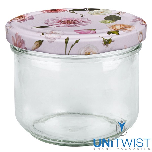 Barattolo da 230 ml + coperchio BasicSeal Cuore menta UNiTWIST®