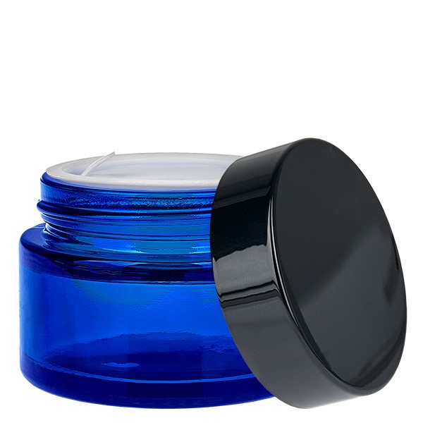 Barattolo di vetro 30ml blu con coperchio UNiTWIST