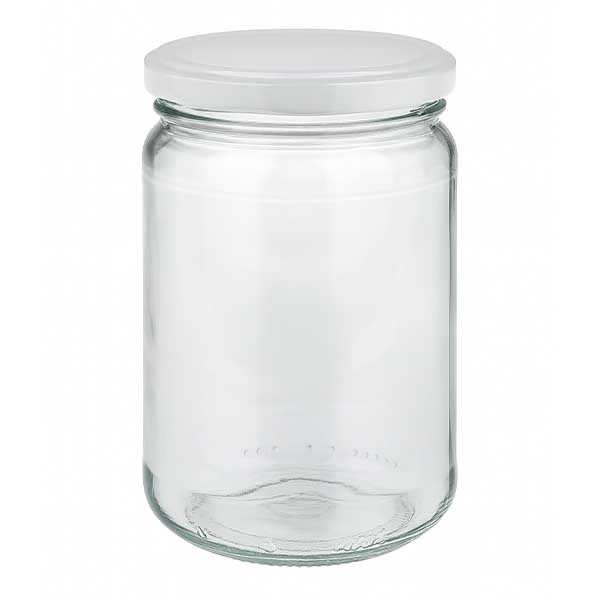 Bicchiere rotondo da 305 ml con coperchio BasicSeal bianco UNiTWIST