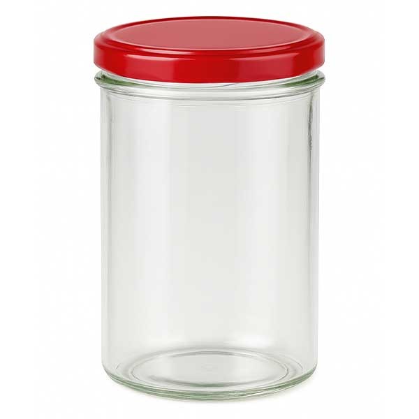 Bicchiere da 435 ml + coperchio BasicSeal rosso UNiTWIST