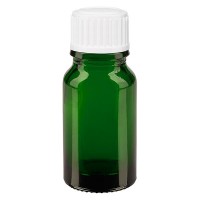 Flacone da farmacia 10 ml colore verde con tappo contagocce standard 0,8 mm colore bianco Flacone da farmacia 10 ml colore verde con tappo contagocce standard 0,8 mm colore bianco